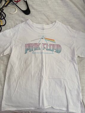 Pink Floyd White Tee with Pastel Prism Logo